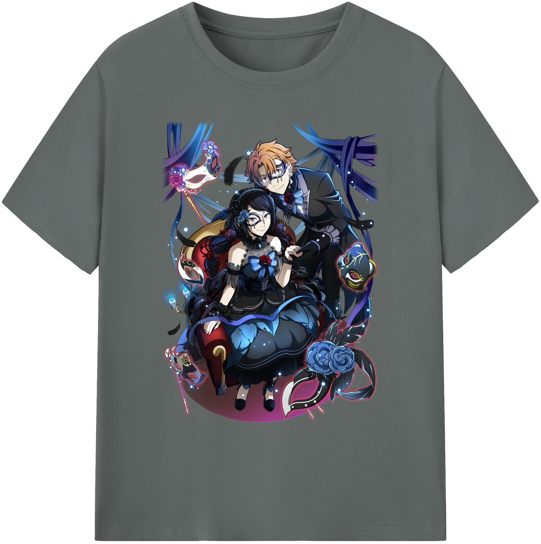 （画像用） 文豪ストレイドッグス Bungo Stray Dogs 綿100％ メンズ半袖Tシャツ｜肌触りやわらか＆通気性